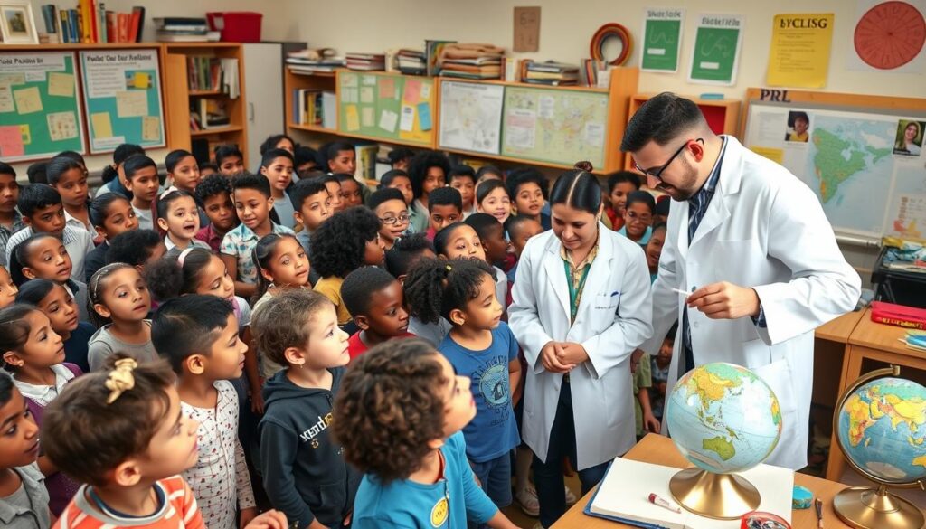 Experten in der Kinderuniversität